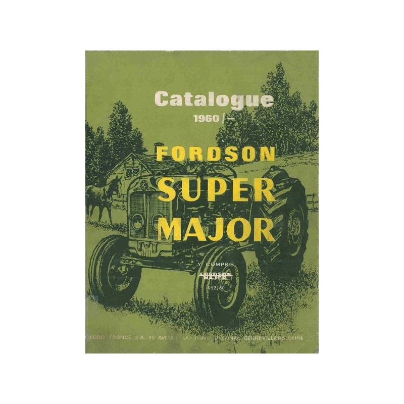 Fordson Major et Super Major, catalogue de pièces