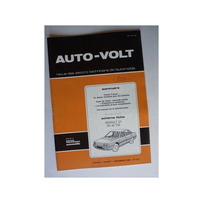 Auto Volt Renault 21 phase 1, RX, TXE