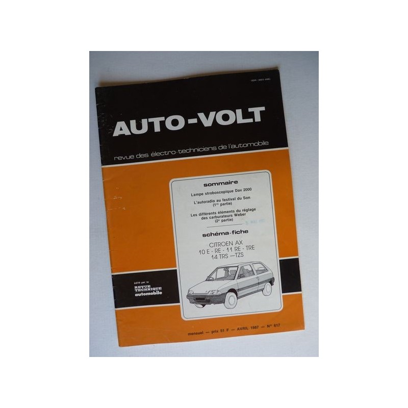 Auto Volt Citroën AX 10 E, RE, 11 RE, TRE, 14 TRS, TZS