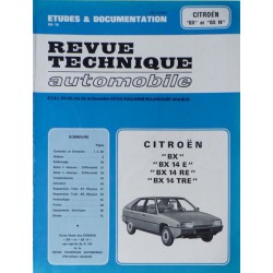 RTA Citroën BX et BX 14E, 14RE, 14TRE
