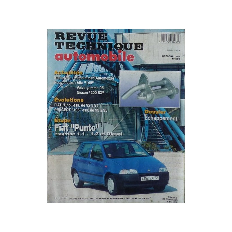 RTA Fiat Punto I essence et Diesel