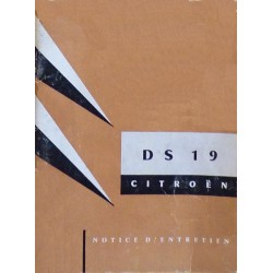 Citroën DS 19, notice d'entretien