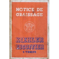 Kœhler Escoffier 4 temps, notice d'entretien