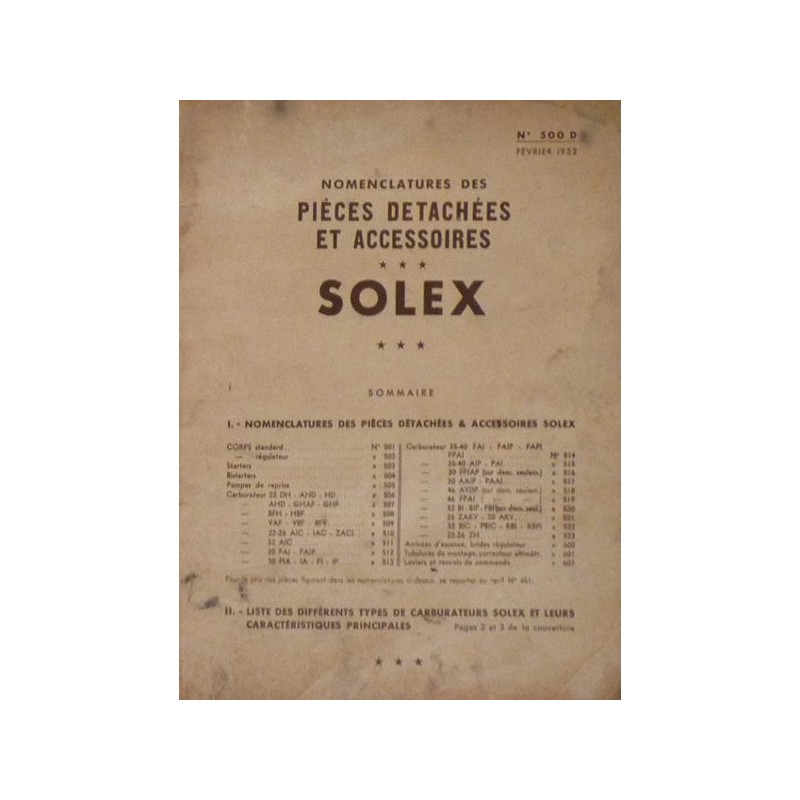 carburateur solex 30 ghf