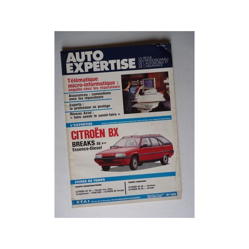 Auto Expertise Citroën BX 14, 16, 19 break