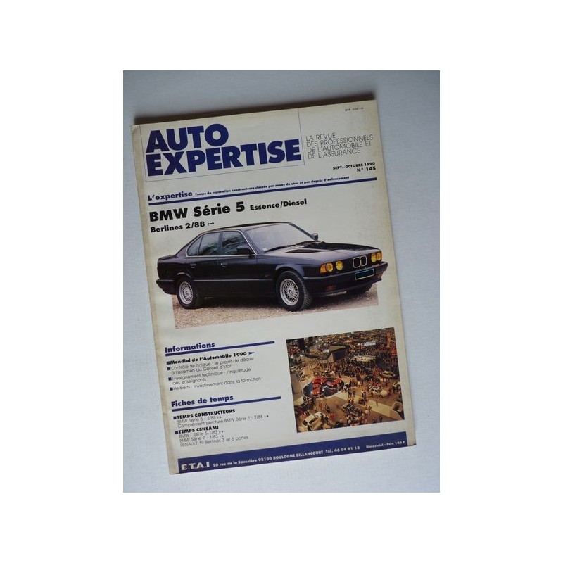 Auto Expertise BMW 520i, 525i, 530i, 535i, 524Td (E34)