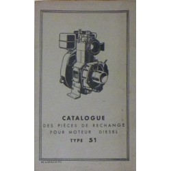 Bernard-Moteurs moteur diesel 51, catalogue de pièces