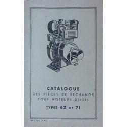 Bernard-Moteurs moteur diesel 62 et 71, catalogue de pièces