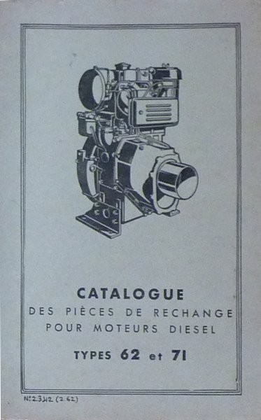 BERNARD Catalogue pièces moteurs diesel 51 1961 BERNARD Catalogue pièces moteurs diesel 51 1961