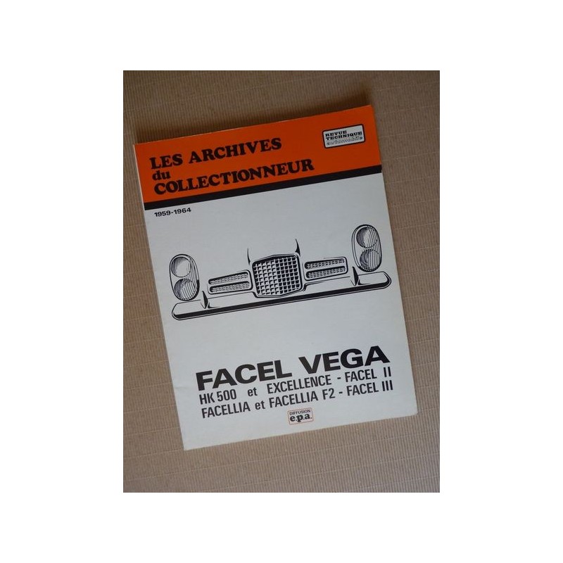 Les Archives Facel Vega HK500, Excellence, Facel, Facellia