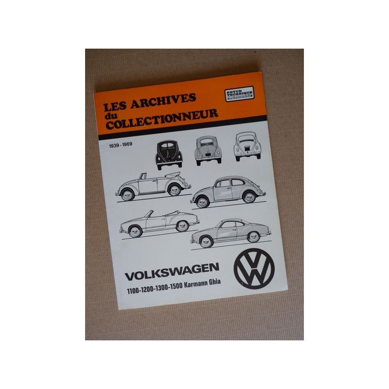 Les Archives Volkswagen 1100, 1200, 1300, 1500, Karmann Ghia