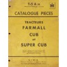 McCormick IH Farmall Cub, Super Cub, catalogue de pièces