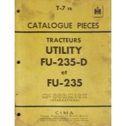 McCormick IH Utility FU-235, FU-235-D, catalogue de pièces