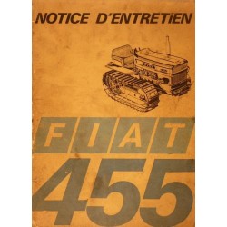 Fiat 455, notice d'entretien