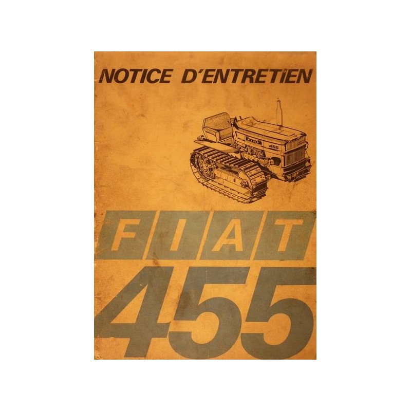 Fiat 455, notice d'entretien