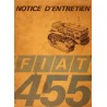 Fiat 455, notice d'entretien