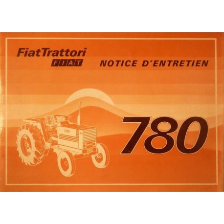 Fiat 780, notice d'entretien