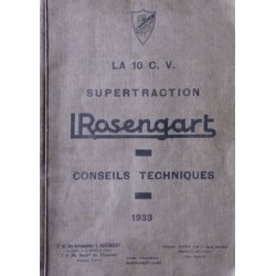 Rosengart Supertraction, manuel de réparation