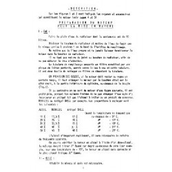 Bernard-Moteurs w14, notice d'entretien et catalogue de pièces