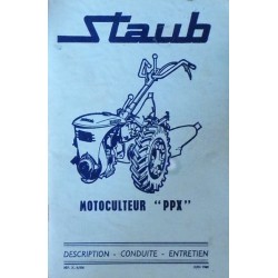 Staub motoculteur Ppx, notice d'entretien