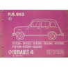 Renault 4 et Fourgonnette 1971 à 74, catalogue de pièces