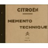 Citroën de 1919 à 1959, memento technique