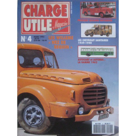 Charge Utile n°4, Delahaye, Hotchkiss PL25, St-Chamond, Sinpar, Chevrolet, Renault-Sinpar Gruss