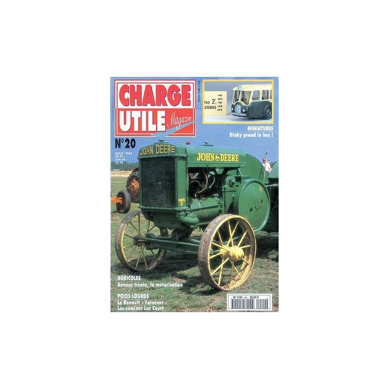 Charge Utile n°20, Renault, motoculture, Saviem SC10, Luc Court, Potain, Latil H14 Charge Utile n°20, Renault, motoculture, Saviem SC10, Luc Court, Potain, Latil H14