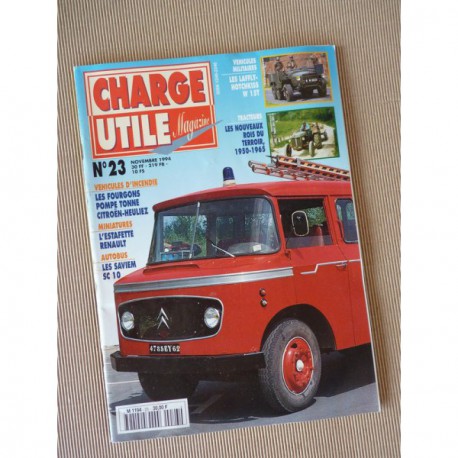 Charge Utile n°23, Laffly W15, Citroën T55, Ford, motoculture 1950-69, Mathis QGUN, Saviem SC10