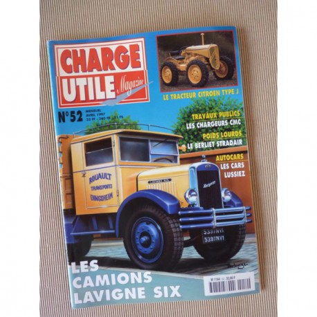 Charge Utile n°52, Stradair,Citroën type J, AS Lavigne, CMC, Lussiez