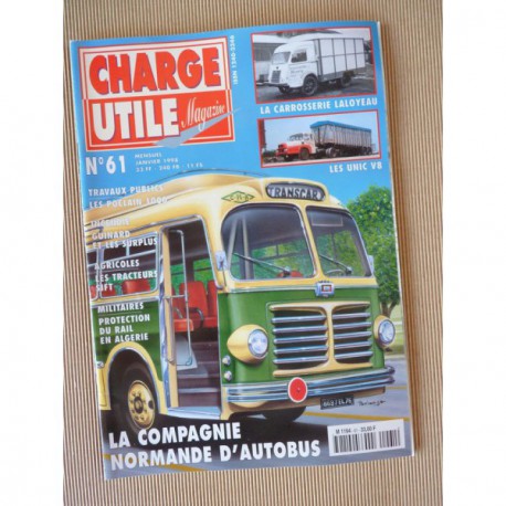 Charge Utile n°61, Unic V8, Sift, Poclain 1000, Compagnie Normande d'Autobus, Pelpel, Laloyeau