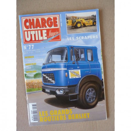 Charge Utile n°77, Berliet GRK GPRK TRK, Lanz 1952-60, scrapers, Gruau, Amar