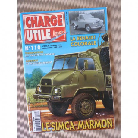 Charge Utile n°110, Colorale, Renault N, Berliet PR1 PR14, Grimaud, Gruss Jean Richard