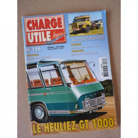 Charge Utile n°116, Renault 1927-33, Allis-Chalmers HD, Heuliet GT1000, Sovel