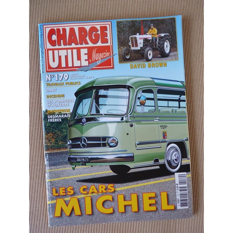 Charge Utile n°179, Renault taxi, David Brown, DART, cars Michel, Roudeix, M939, Desmarais Frères, Moralles