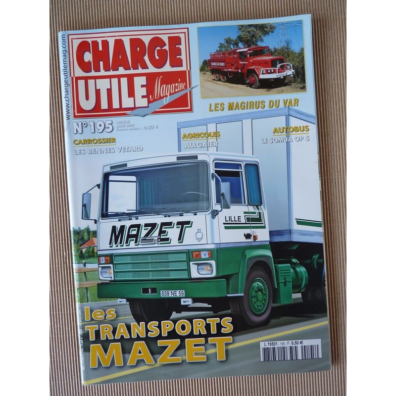 Charge Utile n°195, Allgaier Porsche, Bulldozers Euclid Terex, Somua OP5, Vetard, Mazet, Magirus, Herman Linssen