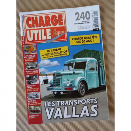 Charge Utile n°240, Renault années 30, Fiat, Priestman, Floirat, VCOM au VLRA, Vallas, Medrano