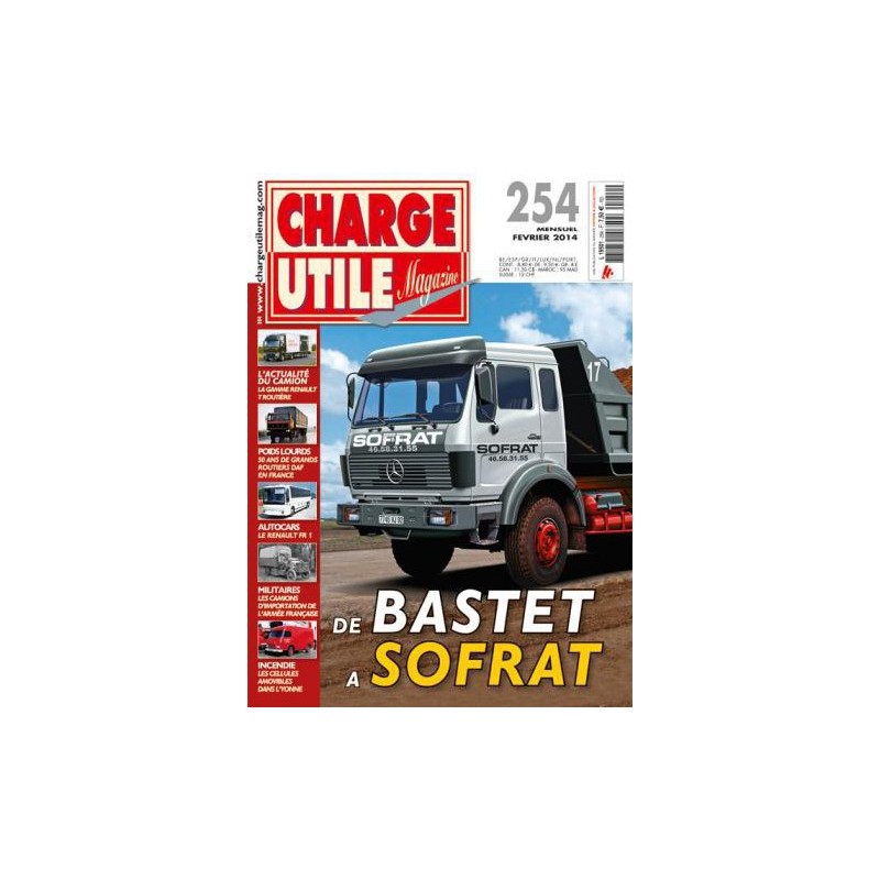 Charge Utile n°254, DAF, chenilles Case, Renault FR1, Bastet