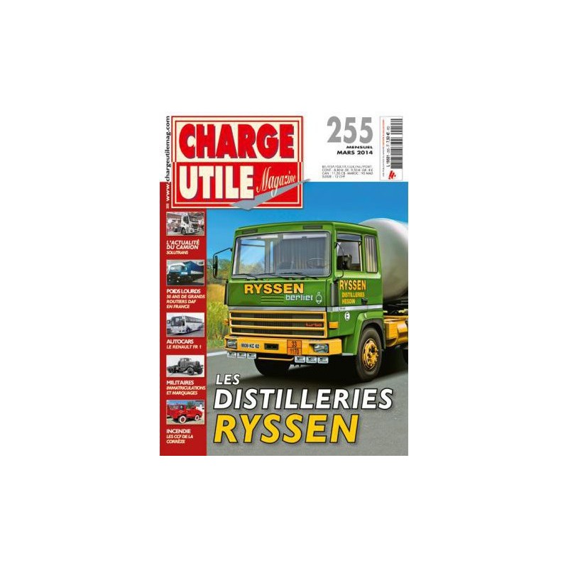 Charge Utile n°255, DAF, Letourneau Wabco, Saviem S45, Renault FR1, Ryssen, Van Den Berg