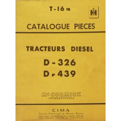 McCormick D-326, D-439, catalogue de pièces