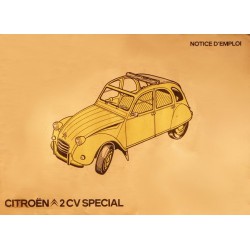 Citroën 2cv Spécial, notice d'entretien