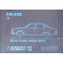 Renault 12, catalogue de pièces (PR928)