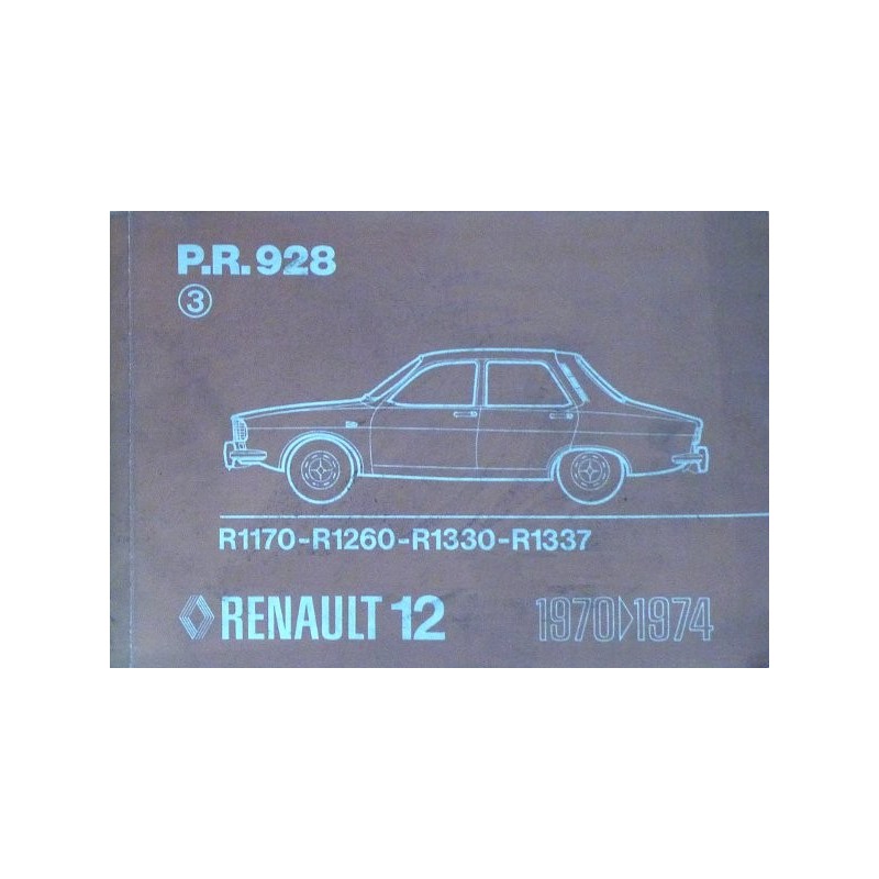 Renault 12, catalogue de pièces (PR928)