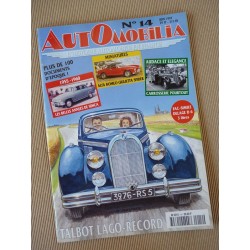 Automobilia n°14, Talbot Lago-Record, Simca, Pourtout, Hino Contessa, Peugeot rallyes africains