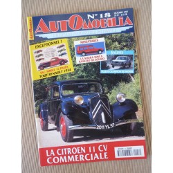 Automobilia n°18, Peugeot 402, Citroën Traction 11cv commerciale, Talbot en sport