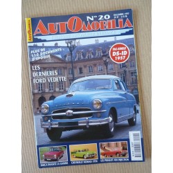 Automobilia n°20, Ford Vedette, Peugeot 404 inj., Avions Voisin, gamme Simca, Mercedes 220SE