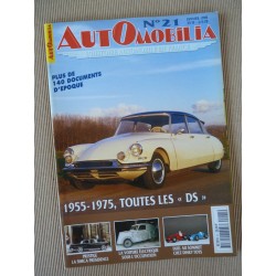 Automobilia n°21, Citroën DS 55-75, Simca Présidence, voiture électrique, Vernet Pairard