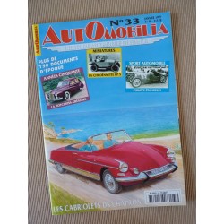 Automobilia n°33, Citroën DS Chapron, Hotchkiss Grégoire, Renault 4cv TTT, Ford Vedette, Etancelin, MG BMC Leyland Nissan