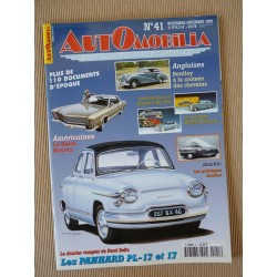 Automobilia n°41, Panhard PL17 17, Bouffort, Renault Dauphine, Bentley, Buick Riviera, CG