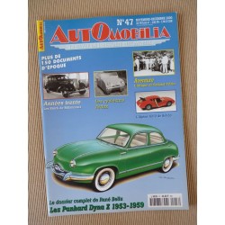 Automobilia n°47, Panhard Dyna Z, Rolland-Pilain, Ardex, Buick, microcars français